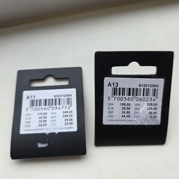 Pilgrim Adjustable Textured Gold Tone Rings Set - Picture 7 of 7